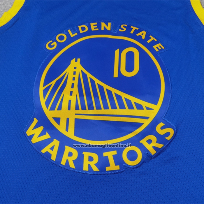 Maglia Golden State Warriors Jimmy Butler Iii No 10 Icon 2024-25 Blu